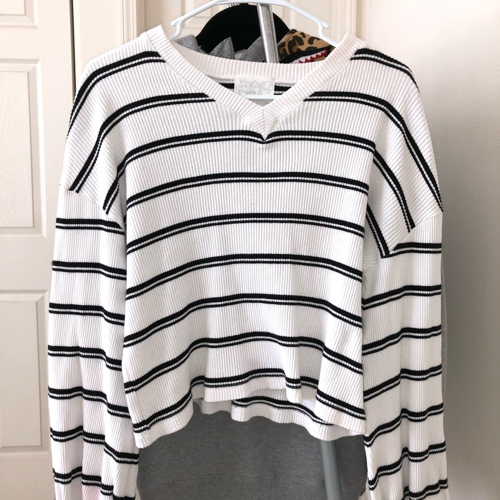 Striped Baggy Long Sleeve